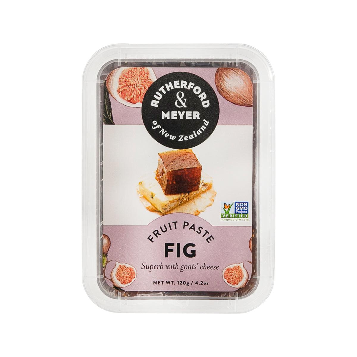 RUTHERFORD&MEYER fig fruit paste in clear plastic container, 120g