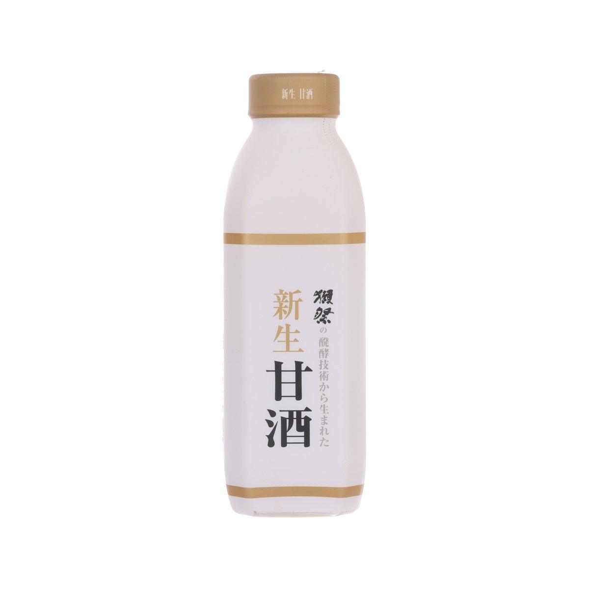 DASSAI Dex amazake bottle, white with gold label bands