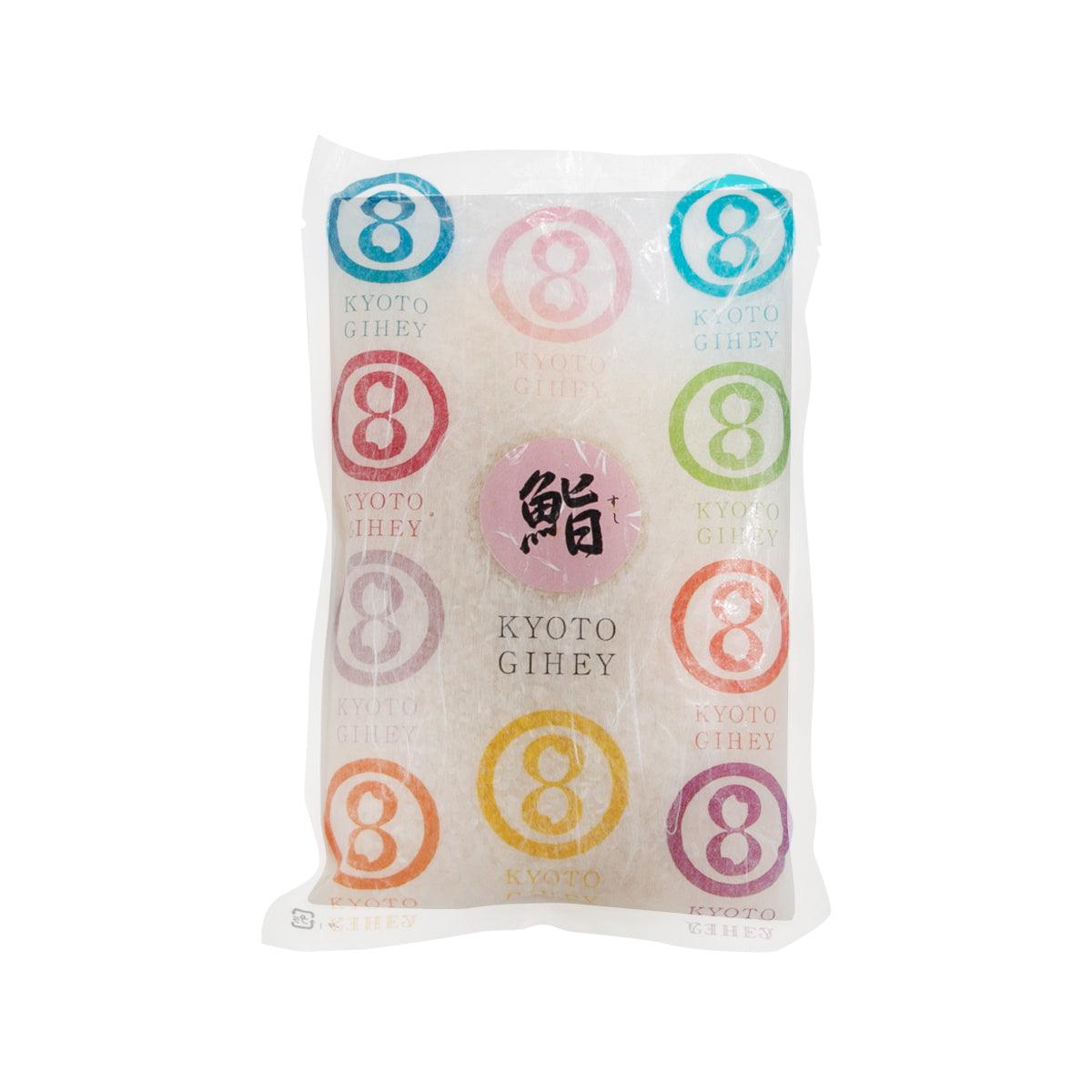 GIHEY Kyoto Gihey sushi rice pouch, white bag with colorful logo print