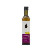 CLEARSPRING organic rapeseed oil bottle, 500 mL, glass with black cap