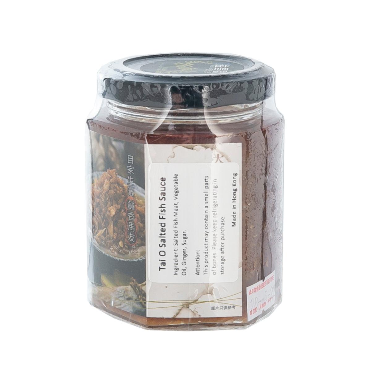 YICK CHEONG HO Tai O salted fish sauce jar, 180g, clear bottle with back label