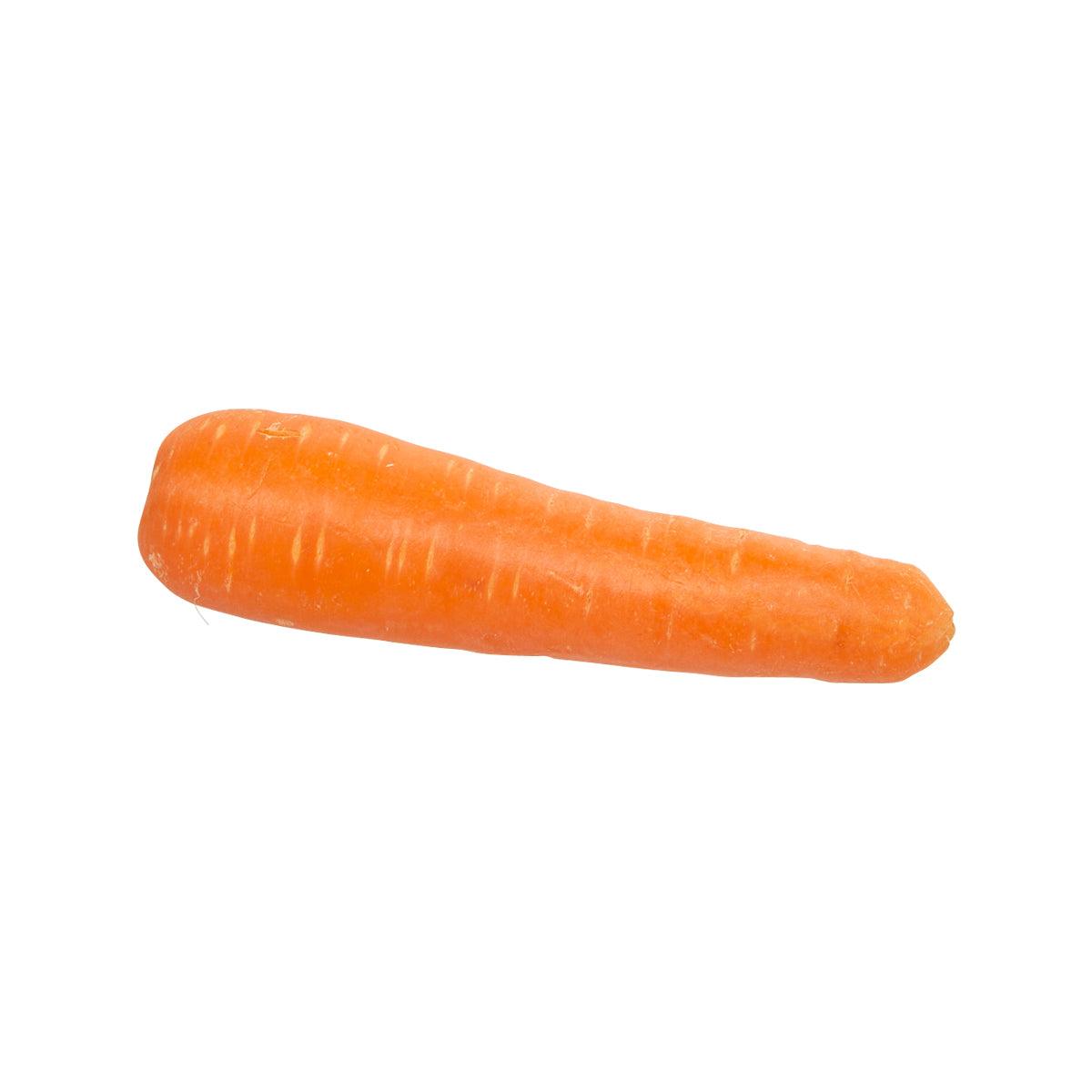Fresh baby carrot, bright orange, whole