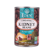 Organic kidney beans can, 425 g, non-GMO, no salt added
