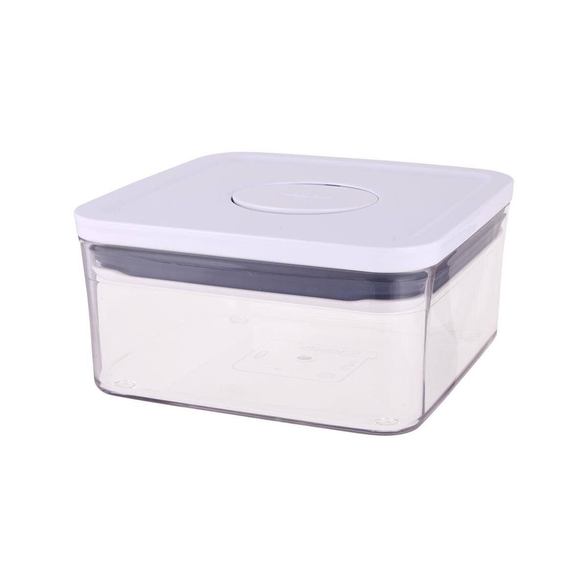 OXO Pop big square storage container with white top and clear body