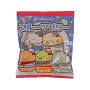 Orange fruit jelly pouch with Sumikkogurashi character print, 88g