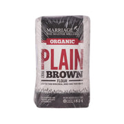 Organic plain light brown flour bag, 1kg, MARRIAGE’S THE MASTER MILLERS