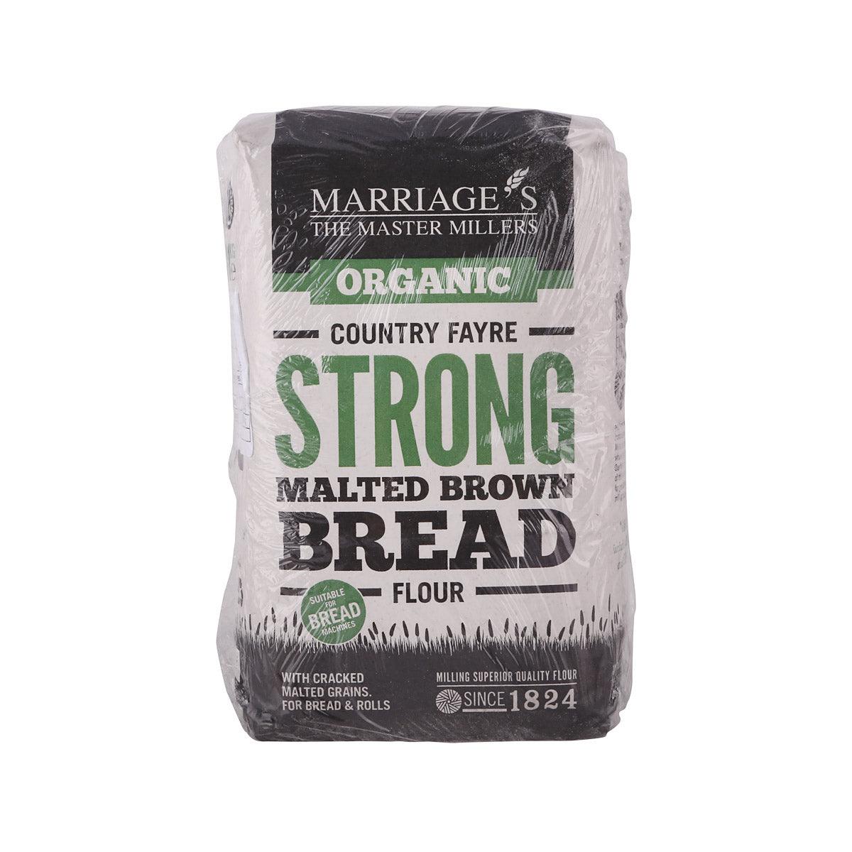 MARRIAGE Organic strong malted brown bread flour in 1 kg bag