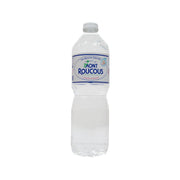 Natural mineral water bottle 1L with MONT ROUCOUS front label