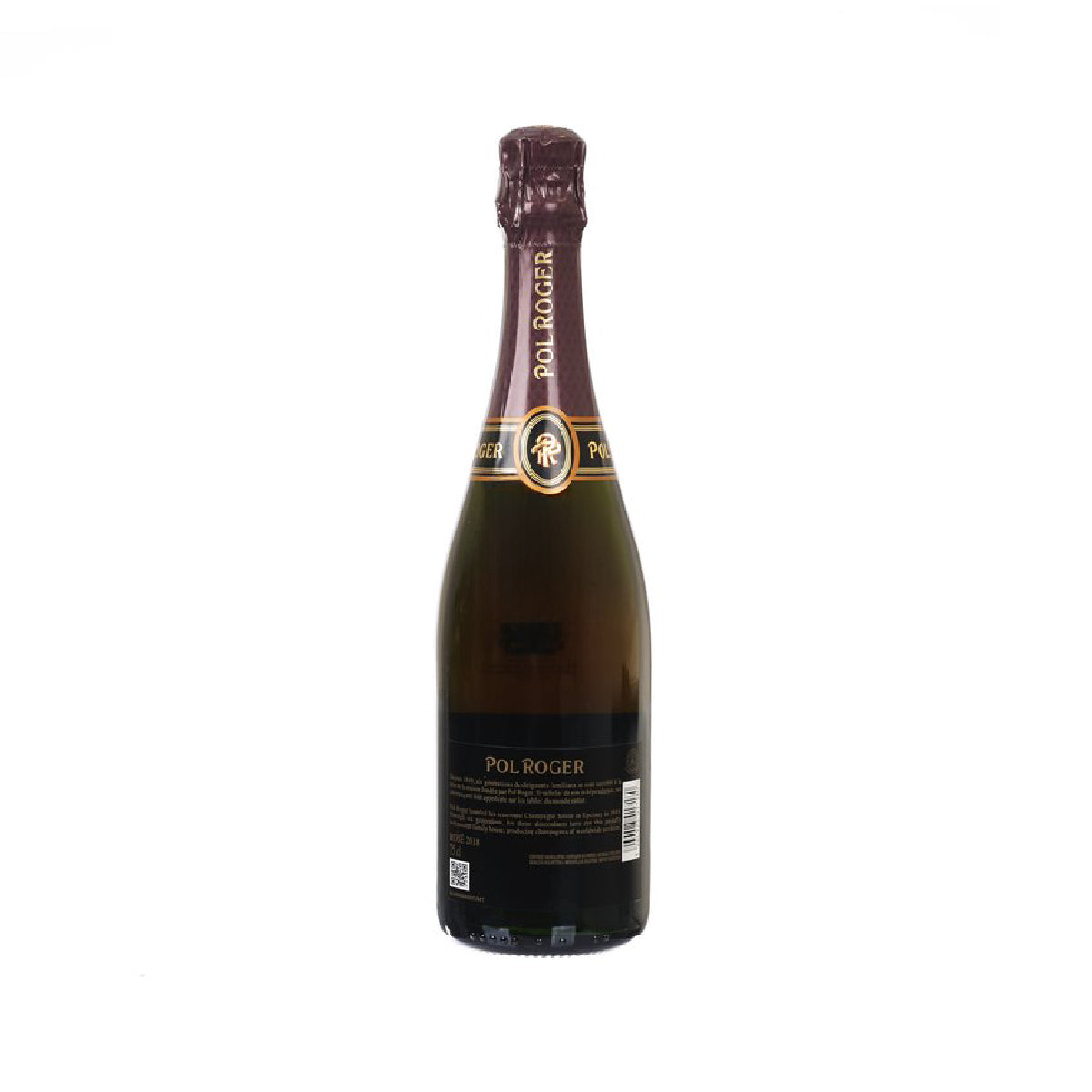 POL ROGER Brut Rosé champagne bottle with foil wrap and label