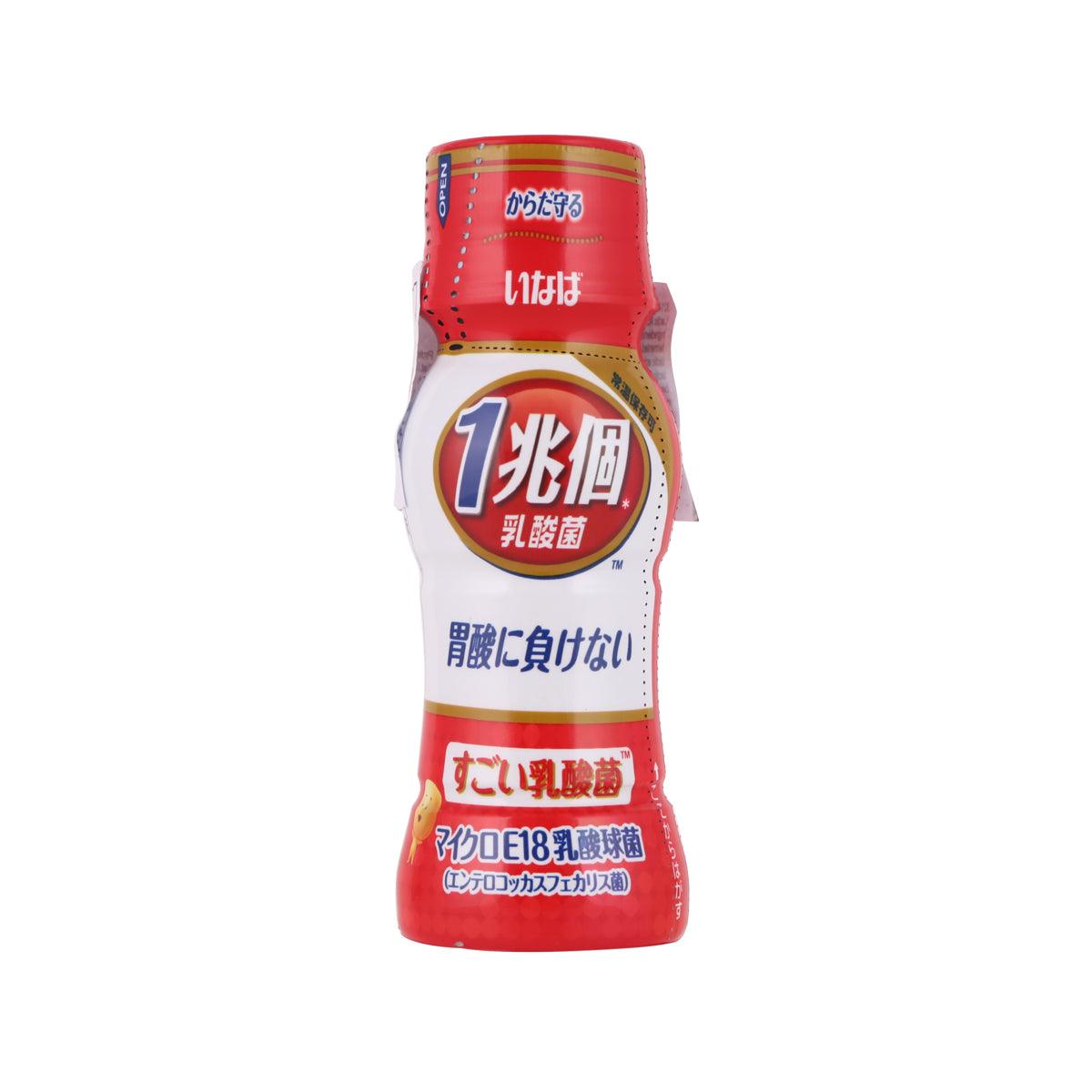 Lactic acid drink bottle with red-and-white label, 65 mL, plain flavor