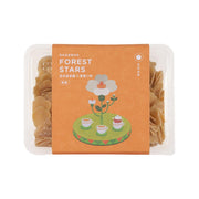 Sweet potato star-shaped noodles in orange clamshell with Forest Stars label