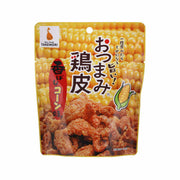 NEOFOODS chicken skin snack pouch, corn flavor, front with crunchy snack pieces