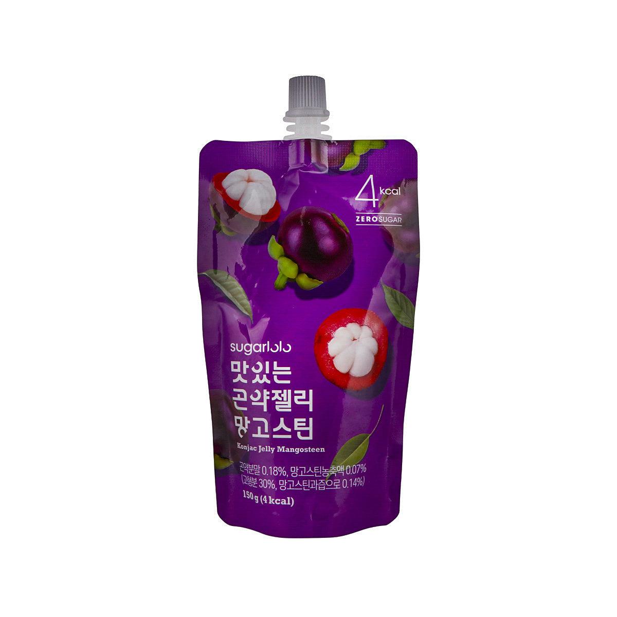 Mangosteen konjac jelly drink pouch with flip-top spout, 150g