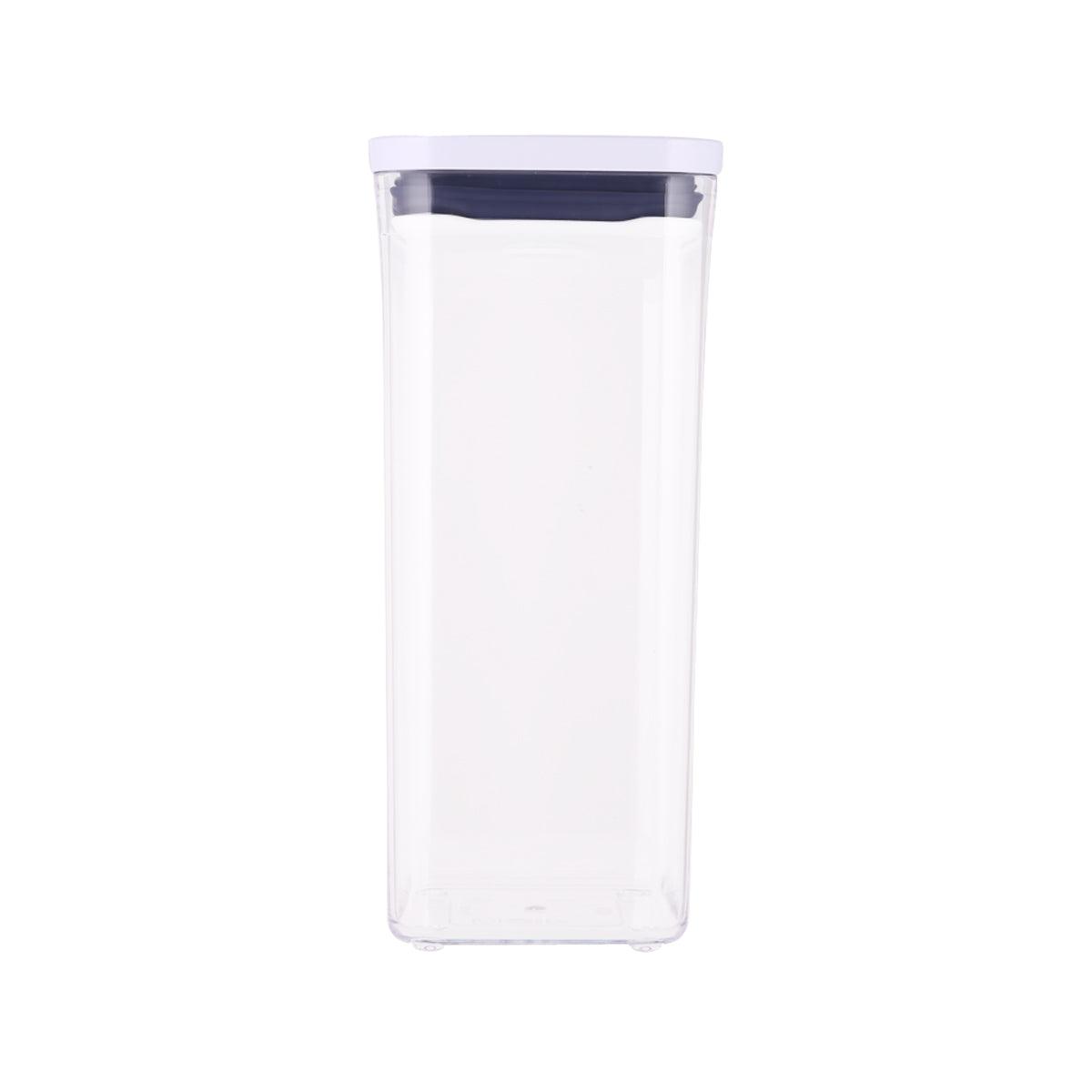 OXO POP small container with dark lid, clear plastic, empty