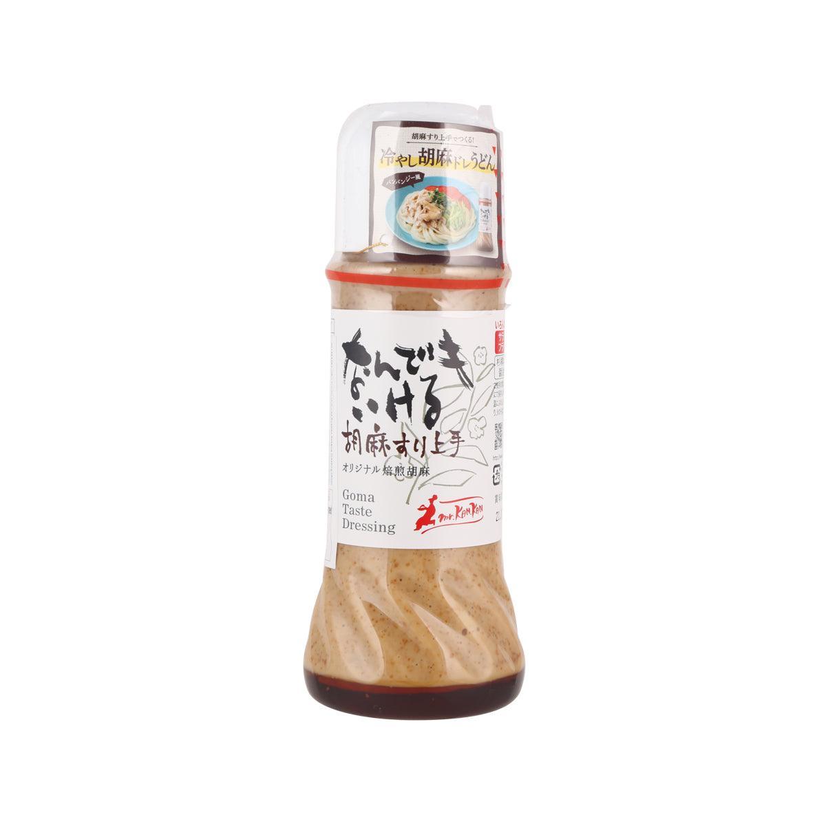 MR.KANKAN multi-use roasted sesame dressing bottle, 280 mL, dark beige label