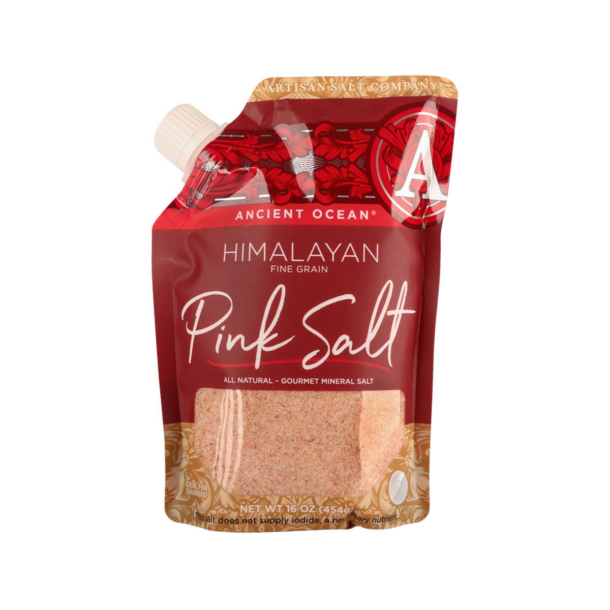 Fine grain Himalayan pink mineral salt pouch, 454 g