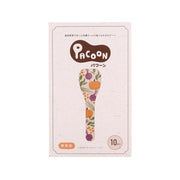Edible spoon box with Pacoon logo and illustrated spoon packaging, 10 count