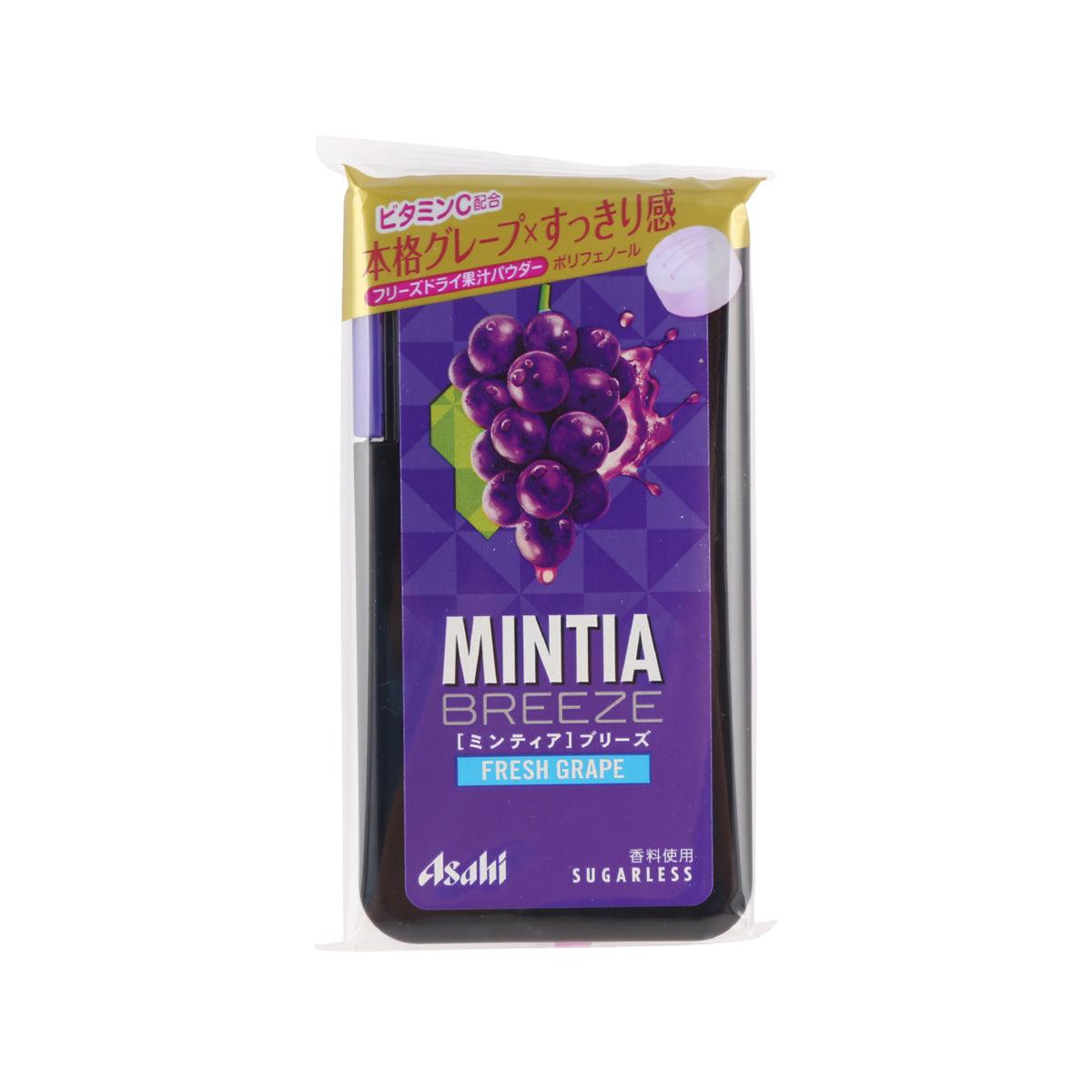 ASAHI Mintia Breeze fresh grape candy pouch, purple grape design