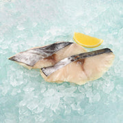 Dried Spanish mackerel fillets with lemon slice