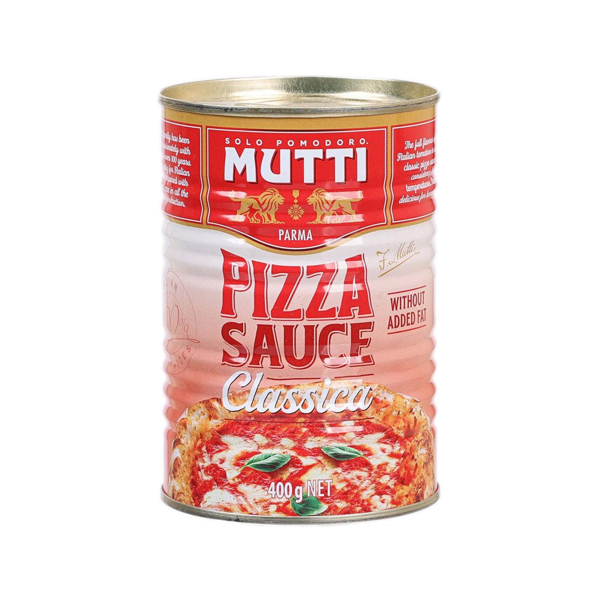 MUTTI Pizza Sauce Classica can, red label, Parma, 400 g net.