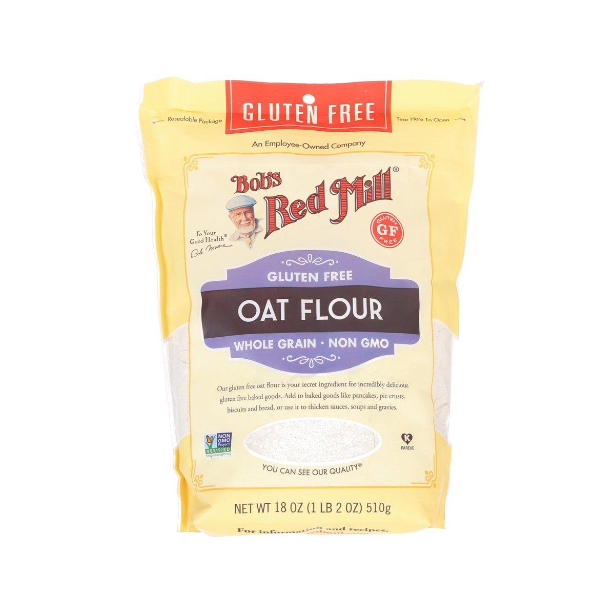 BOB'S RED MILL gluten free oat flour pouch, whole grain, 18 oz (510 g)