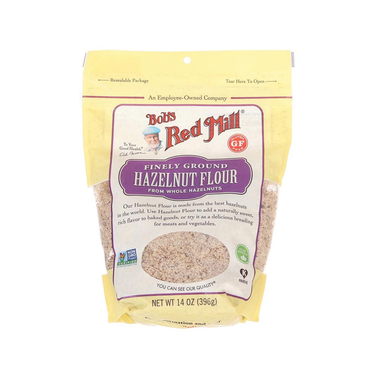 BOB'S Red Mill gluten-free finely ground hazelnut flour bag, 14 oz (396 g)