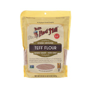 BOB'S Red Mill teff flour pouch, stone ground whole grain, non-GMO, 567 g