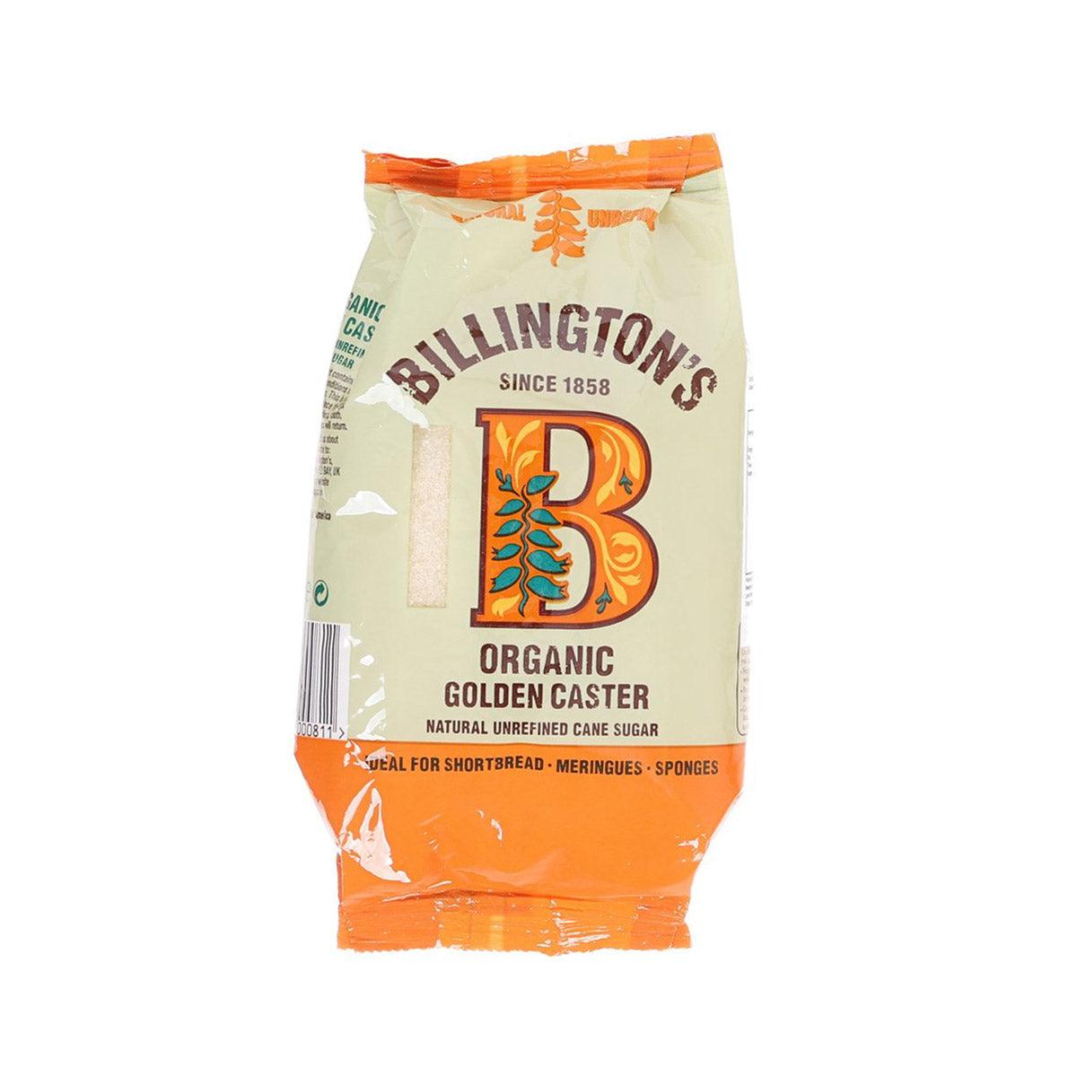 BILLINGTON'S organic golden caster sugar, 500g bag