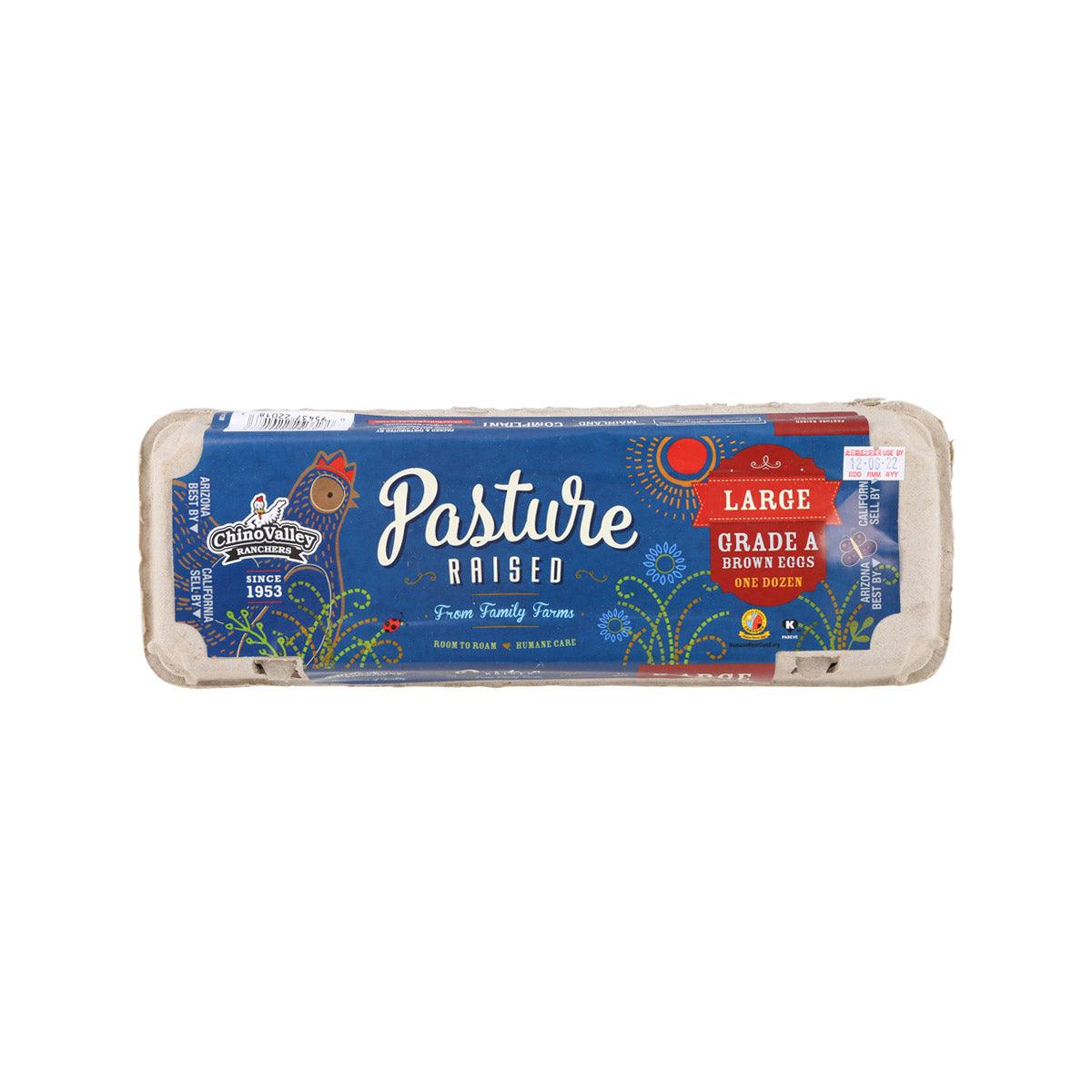 CHINO VALLEY large brown pasture-raised eggs carton, 12 count