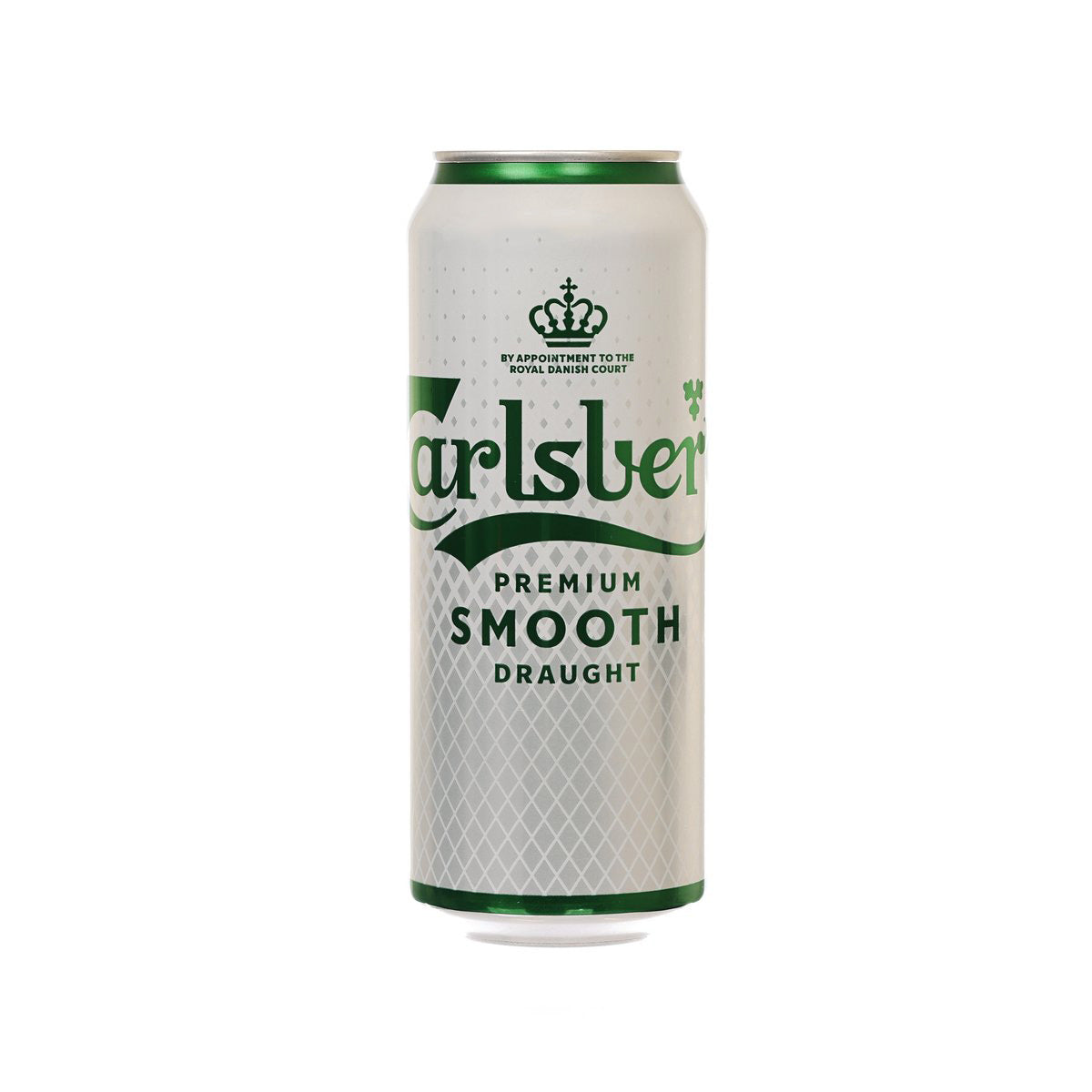 Carlsberg Smooth Draught beer can, 500mL, green rim and top