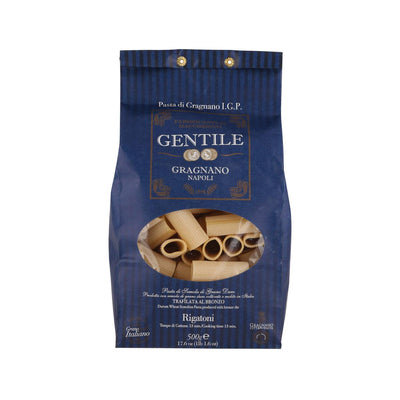 GENTILE Rigatoni Pasta di Gragnano IGP, 500g – Premium Italian