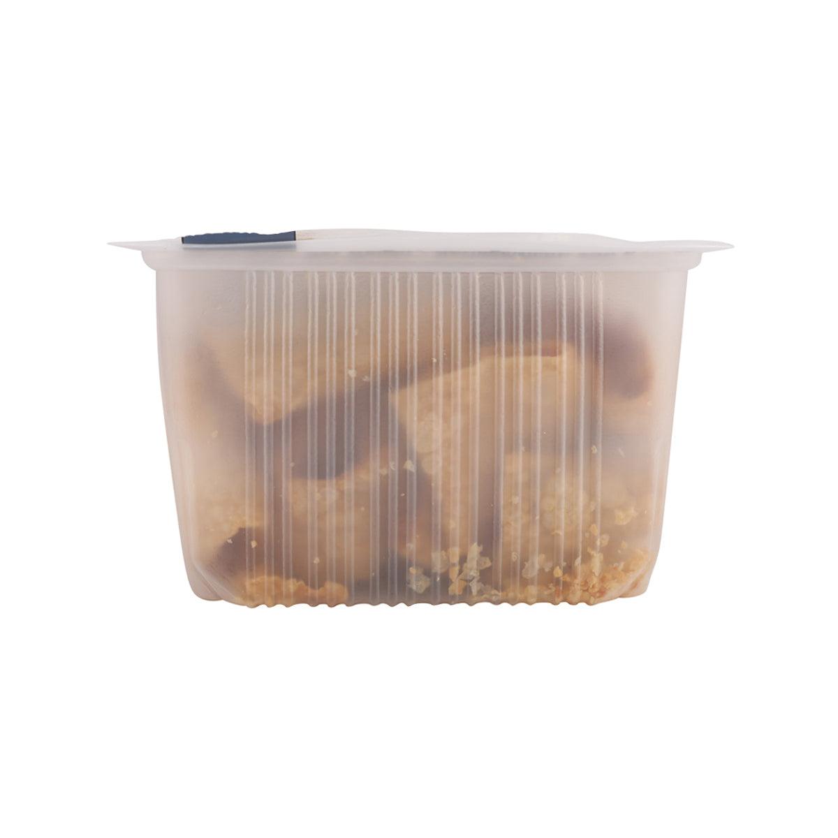 Bean curd crust 200g plastic tray with clear lid showing the contents