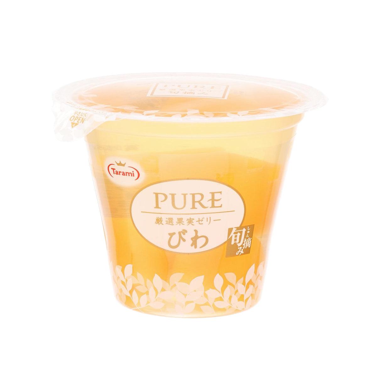 TARAMI pure loquat jelly cup with translucent lid and front label