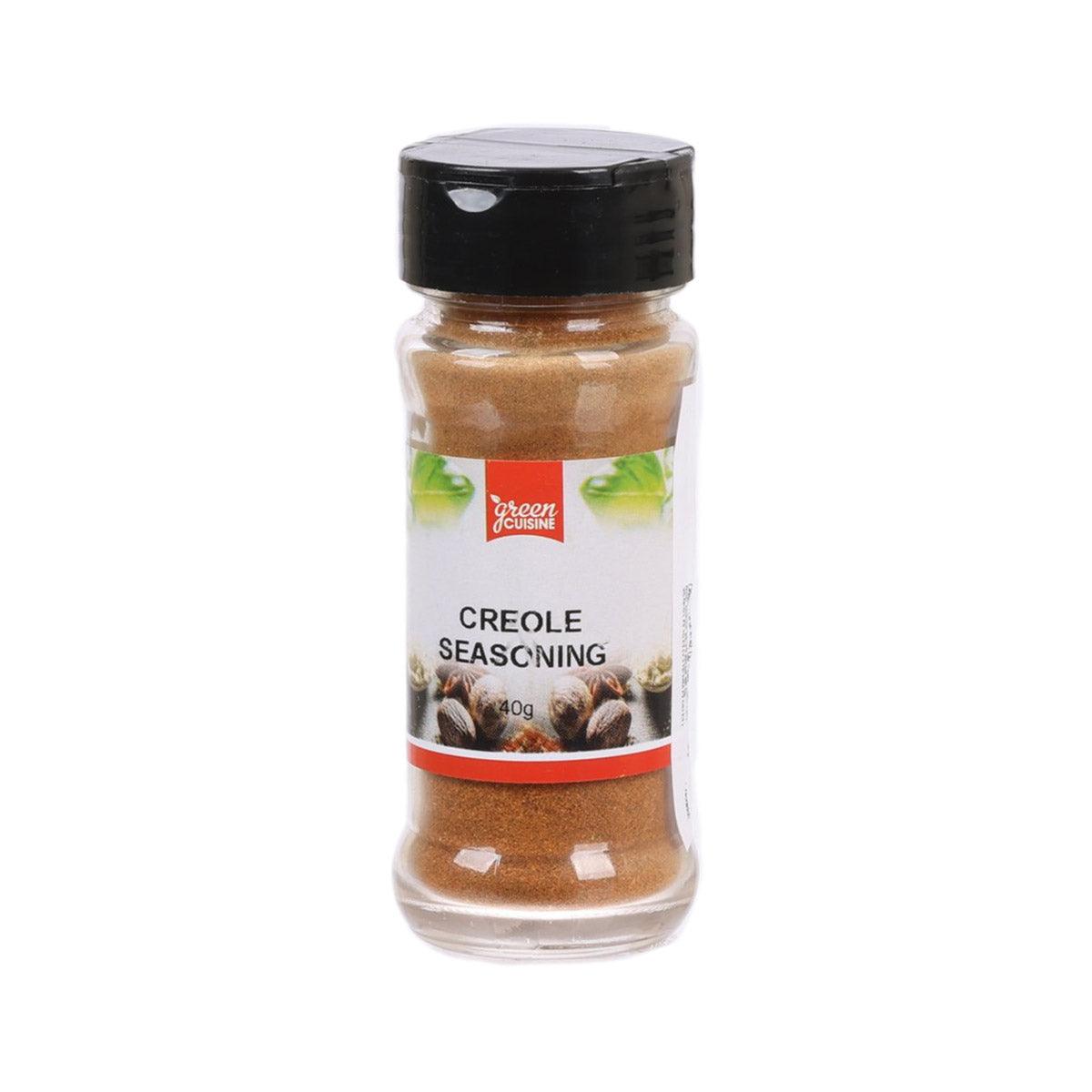 GREEN CUISINE Creole seasoning bottle, 40 g, with front label