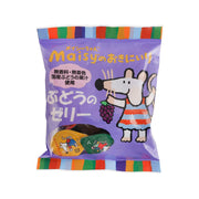 SOKENSHA grape jelly pouch, purple with cartoon dog and grape graphic