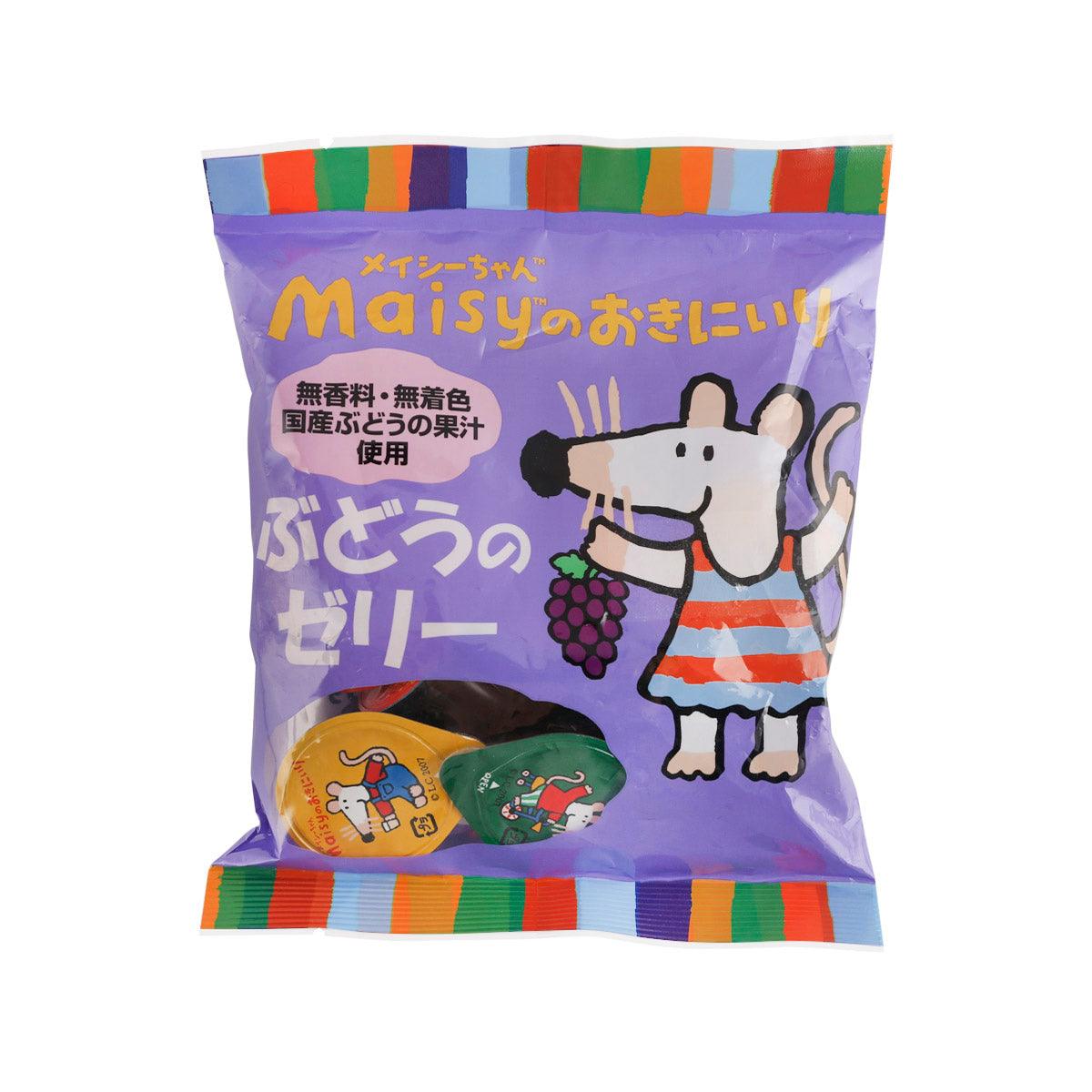SOKENSHA grape jelly pouch, purple with cartoon dog and grape graphic