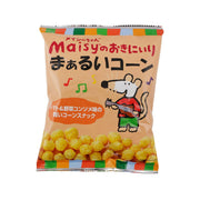 Cornball snack bag with small yellow corn bites, sealed packaging