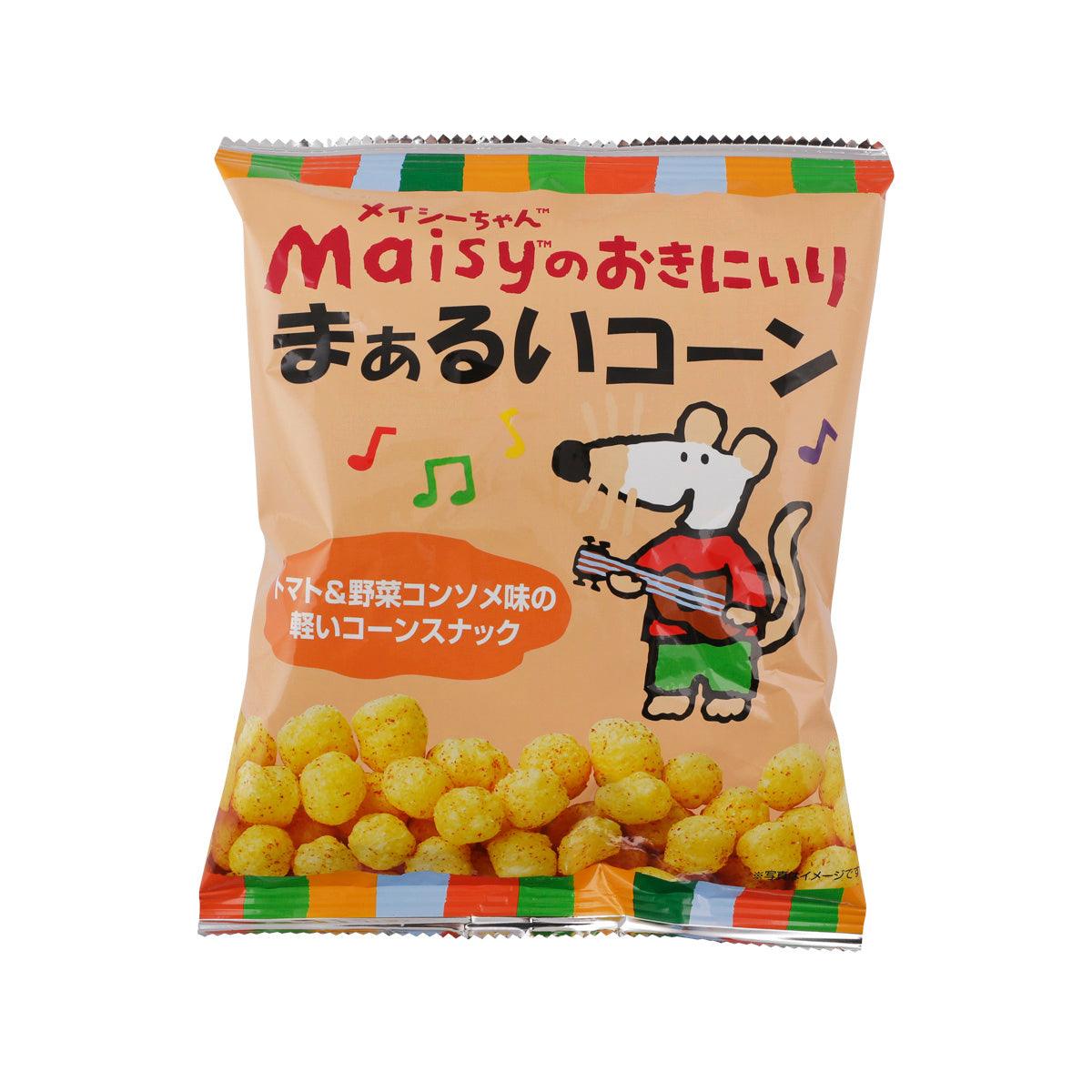 Cornball snack bag with small yellow corn bites, sealed packaging