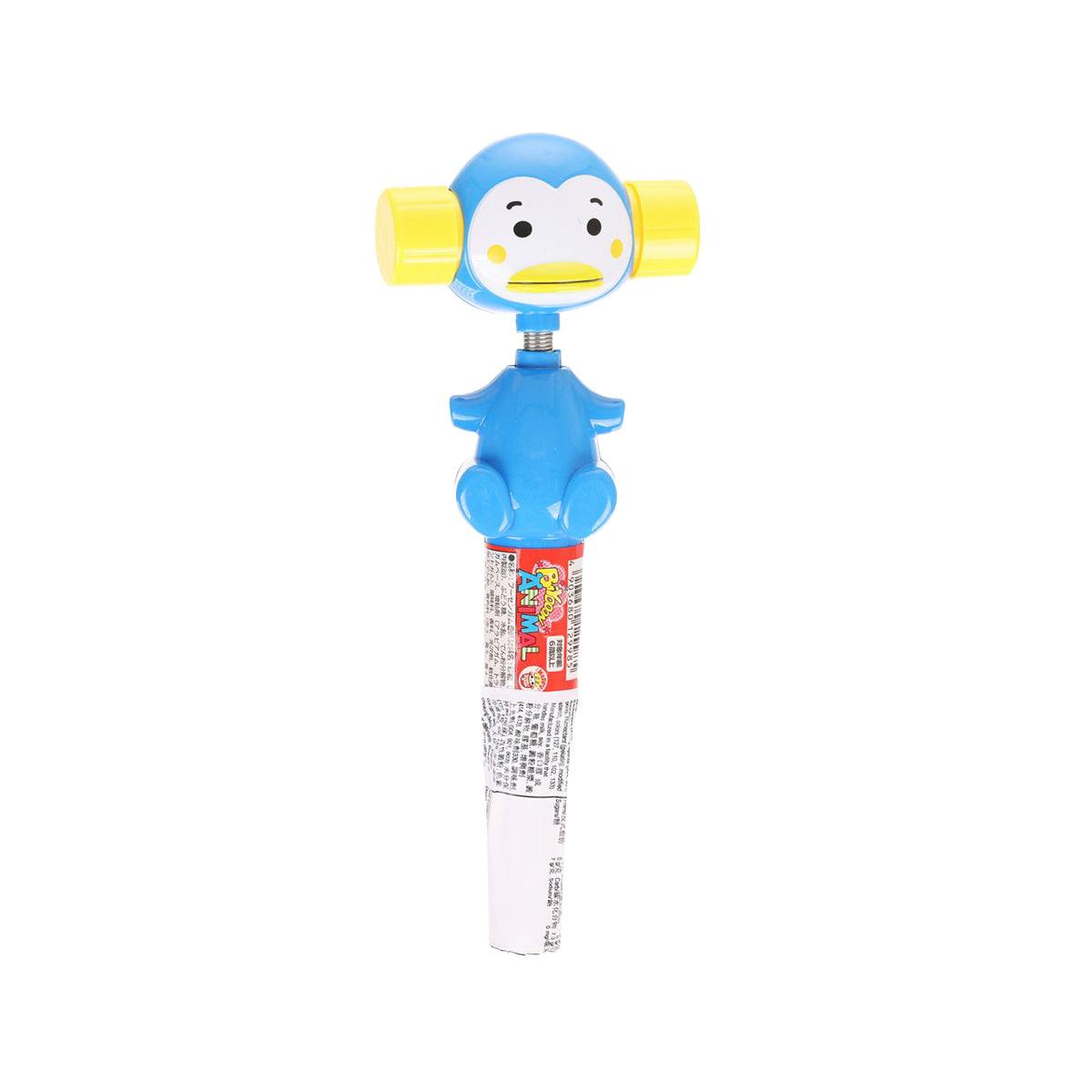 WAKAMATSUYA animal toy chewing gum dispenser, blue seal character with yellow arms