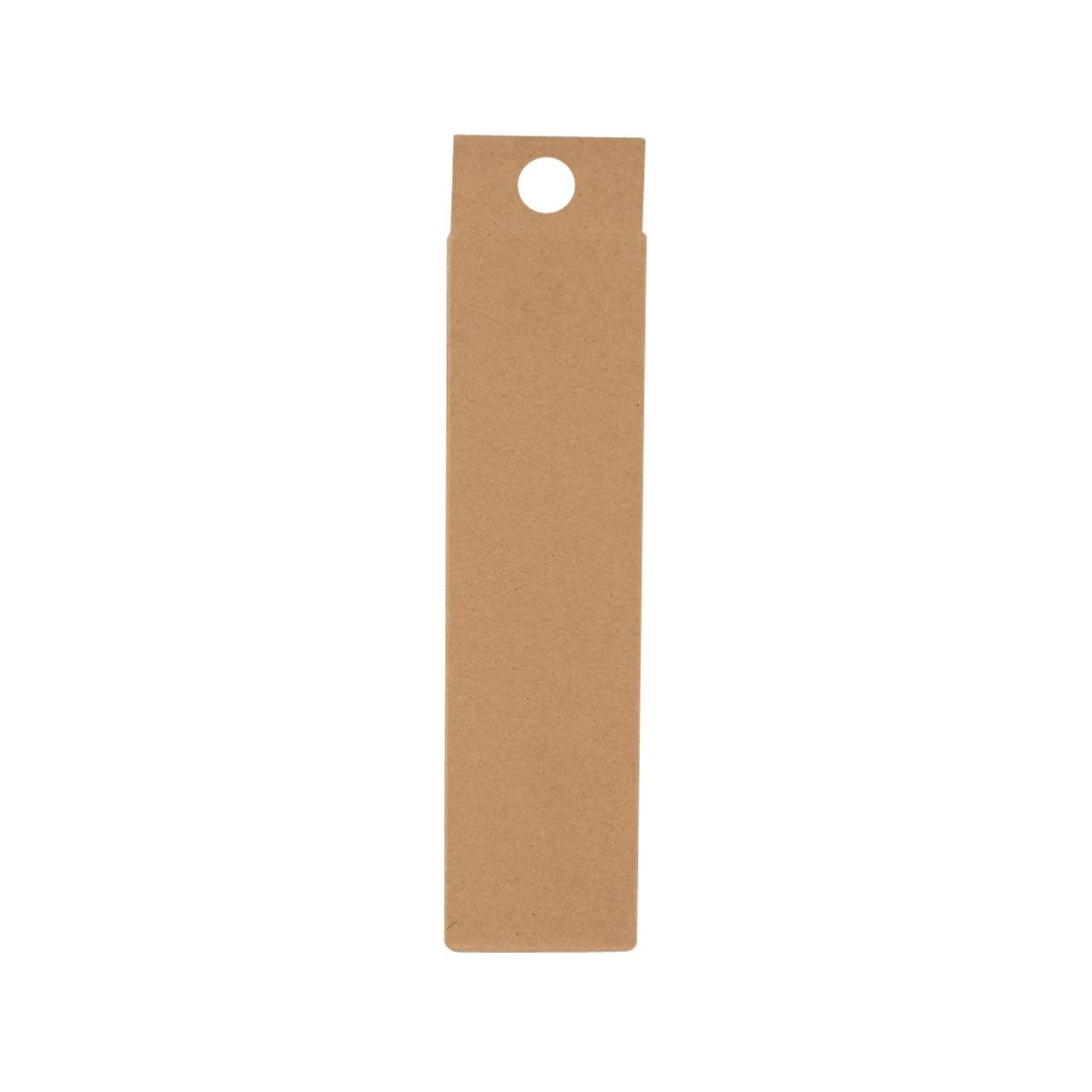 Kraft cardboard knife pack sleeve with hanging hole