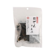 20g dried kelp knot for oden in clear pouch with dark seaweed pieces