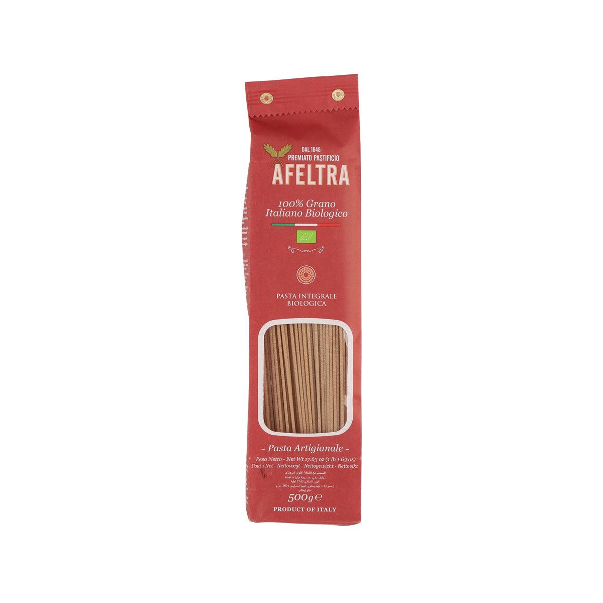 AFELTRA organic whole wheat spaghetti pasta bag, 500 g