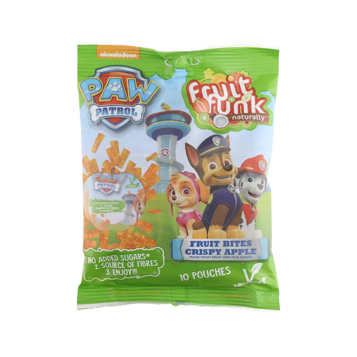 FRUIT FUNK crispy apple multibag snack pouch, green, Paw Patrol, 100g
