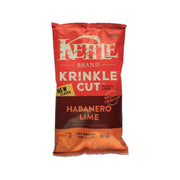 Kettle Krinkle Cut potato chips bag, habanero lime flavor, 5oz