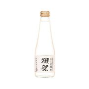 DASSAI carbonated beverage bottle, clear glass with golden cap and front label