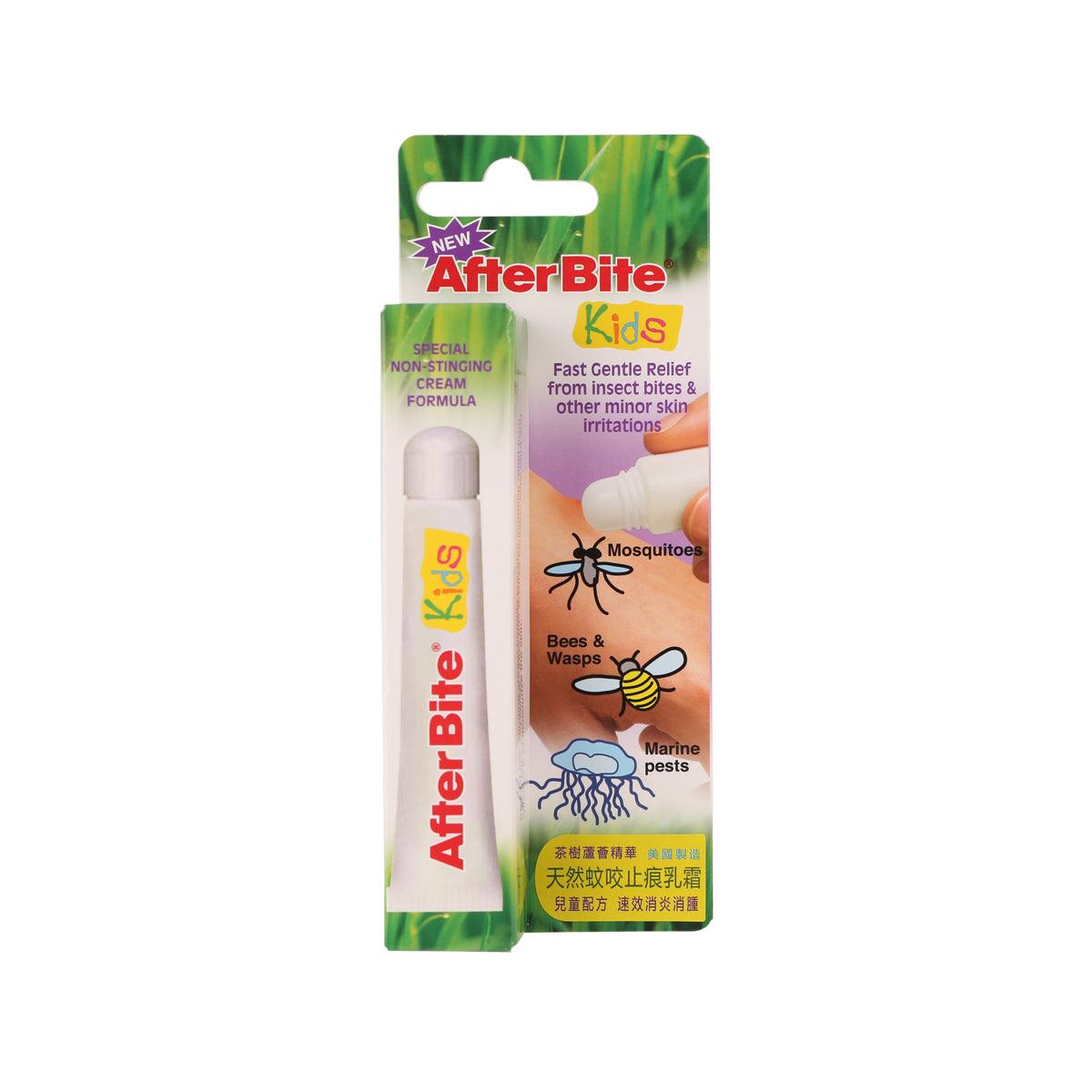 Kids instant itch eraser stick blister pack with AFTERBITE branding