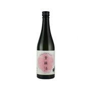 DEWAZAKURA sweet aged kijoshu bottle, dark glass with black cap and pink label