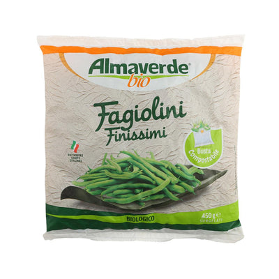 ALMAVERDE BIO Organic Green Beans, 450g – Italian Gourmet
