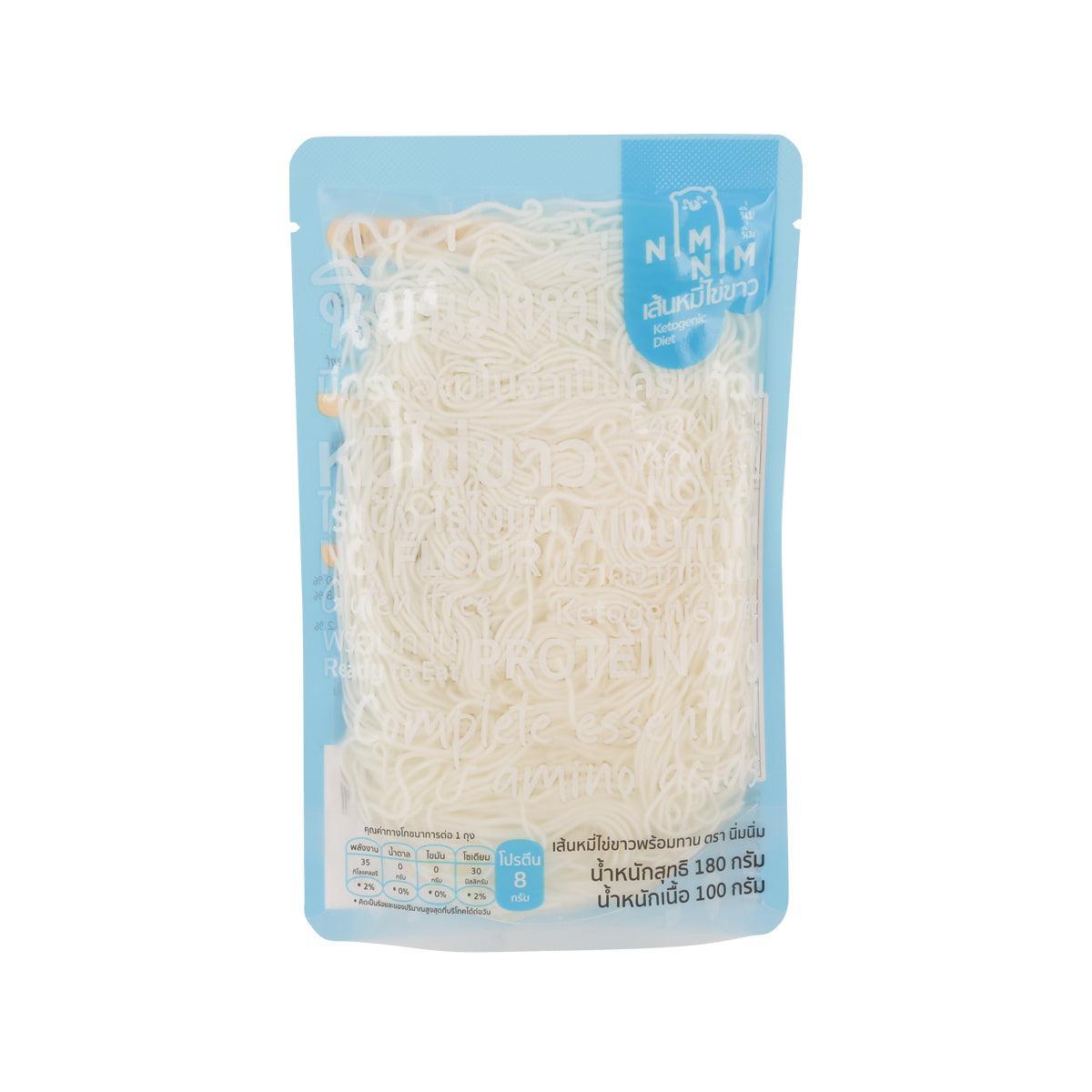 NIMNIM egg white vermicelli noodle pouch, 180g, with white noodle strands