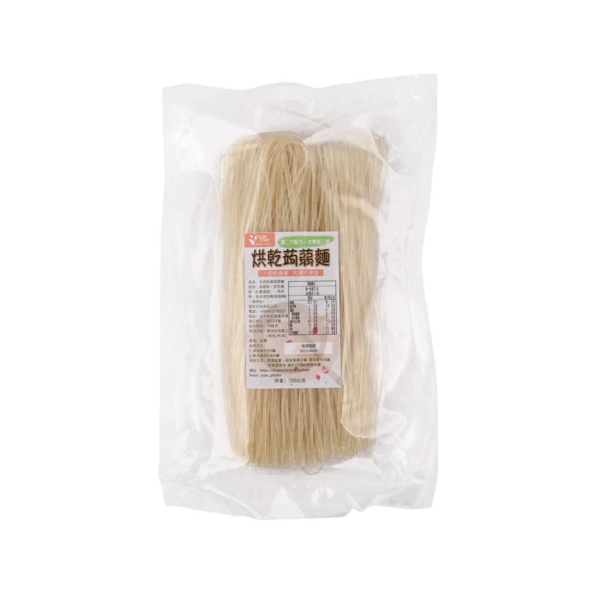 SUSU NOODLE Japanese-style dry konjac noodles in clear plastic bag